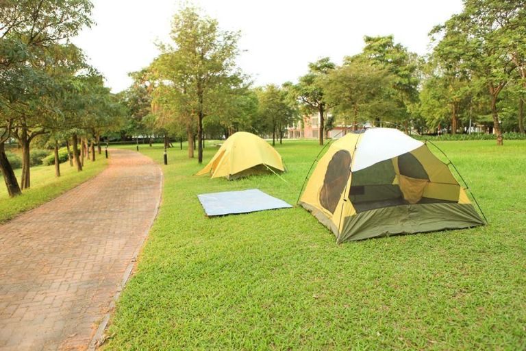 cắm trại công viên Yên Sở